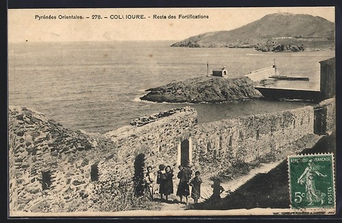 Cpa collioure reste des - cpa, collioure,