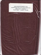 Bas nylon couture Cuivre ou