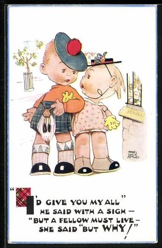Carte postale artiste mabel - postale, d'artiste