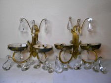 Paire d'appliques murales à