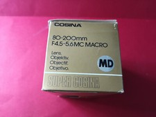Objectif Lens Cosina 80-200mm  F4.5-5.6 MC Macro