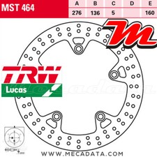 Disque de frein Arrière TRW