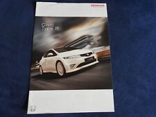 catalogue depliant honda civic type R caractéristiques techniques 2011