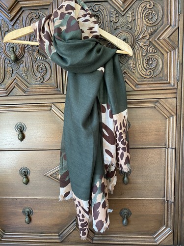 Olive leopard color - color, block