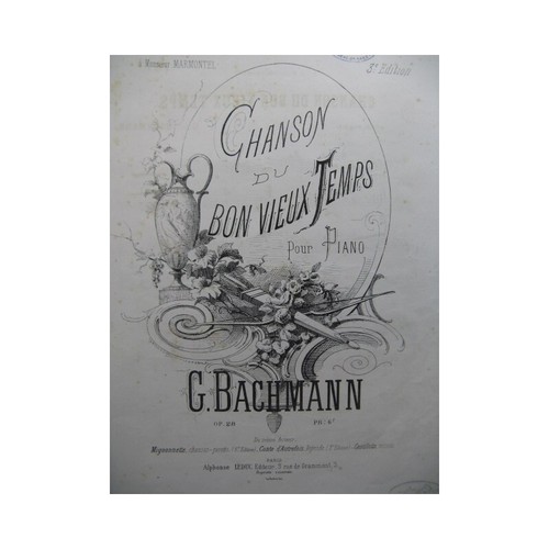 Bachmann georges chanson - bachmann,