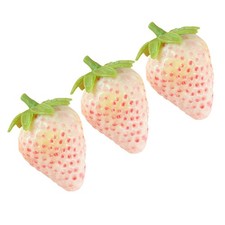  3 Pcs Fruits Artificiels Fausses Fraises Accessoire De Simulation