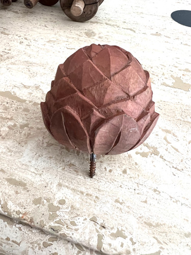 Fronton toupie boule bois - toupie,