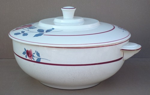 Soupière plat amand - plat, st