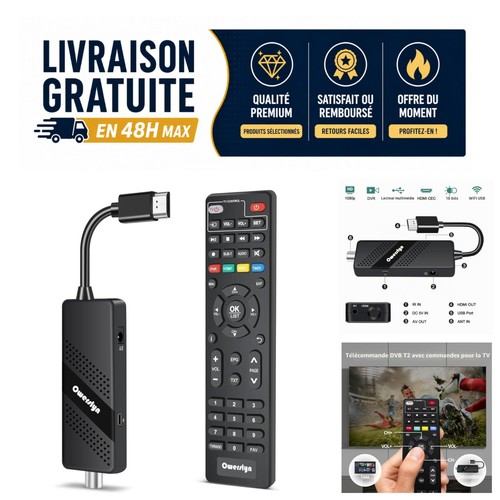 Décodeur tnt full dvb t2 - full, hd