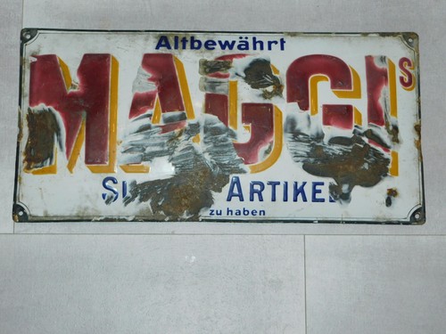 Plaque émaillée maggi - Émaillée,