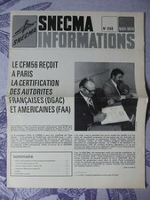 JOURNAL SNECMA 258 11/1979 BOEING 707 CFM56 HISTOIRE MOTEUR A REACTION FONDERIE