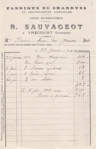 Vrecourt fabricant charrues - 88,