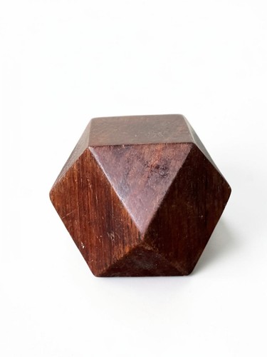 Polyèdre ancien bois - ancien,