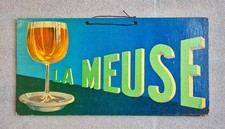 RARE carton publicitaire Bière LA MEUSE 34x17cm