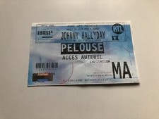 Johnny Hallyday billet ticket