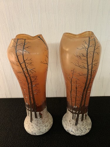 Paire vases paysages - de,