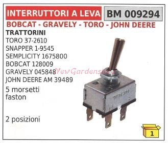 Interrupteur levier bobcat - interrupteur, À