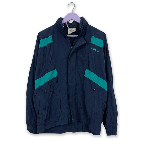 Anorak adidas vintage bleu - anorak,
