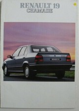 Brochure Renault 19 CHAMADE de