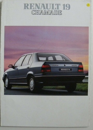 Brochure renault chamade de - brochure, 19