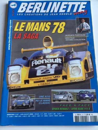 Berlinette mag alpine a - n°27,