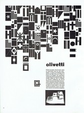 publicité Advertising 1021 1966  Olivetti   machine à écrire & calculer