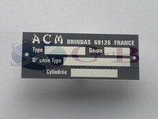 PLAQUE DE CADRE  ACM