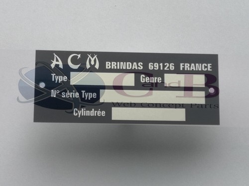 Plaque cadre acm - plaque,