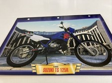 Suzuki TS125R 1995 125 TSR fiche carte moto passion collection Atlas TS125 R