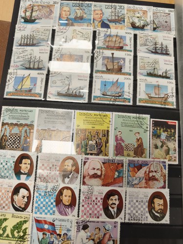 Lot timbres illustrés - de,