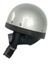 casque de moto ou mobilette bol vintage année 50, gris, collection