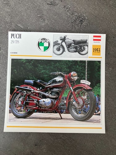 Carte fiche moto collection - fiche,