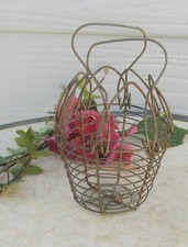 ANCIEN PETIT PANIER EN FER DE POUPEE DINETTE JOUET JEUX