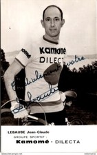 S18658 Carte Cyclisme Jean Claude Lebaube dédicacée autographe