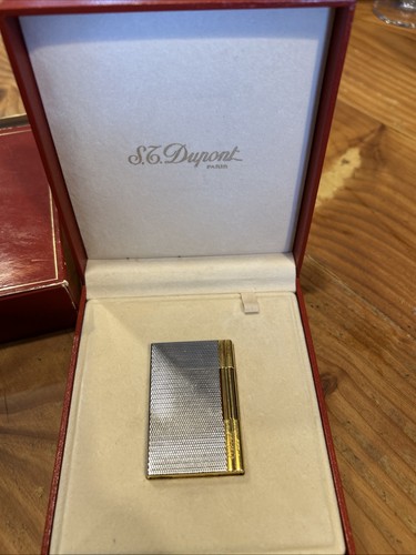 Briquet dupont plaque - briquet, or