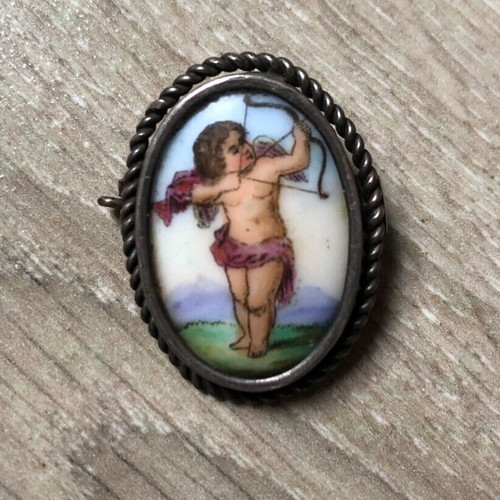 Jolie petite broche - , argent