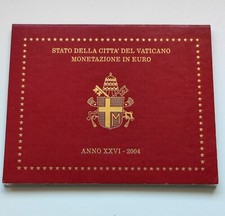 Coffret BU 8 monnaies EURO VATICAN 2004 Jean Paul II