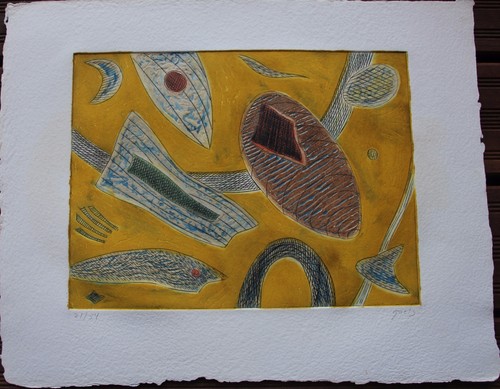 Gravure carborandum etching