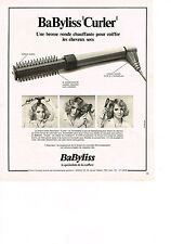 PUBLICITE  1978   BABYLISS    brosse  CURLER