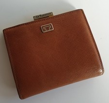 LE TANNEUR portefeuille monnaie cuir grainé havane 10/9 cm beg