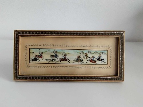 Petit tableau cavaliers chasse - cavaliers,