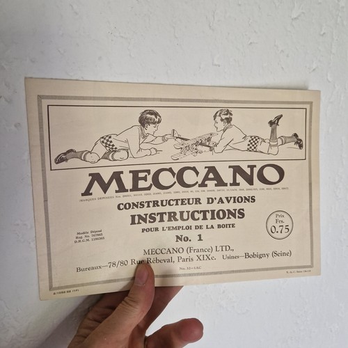 Méccano notice constructeur - méccano,