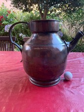 CUIVRE ANCIEN CRUCHE A LAIT VERS 1800  H 30cm tbe