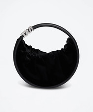 Sac à main en cuir et velours