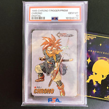 PSA 10 Chrono Digital Prism Holo Rare Chrono Trigger Chrono SFC Promo 1995