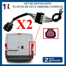 2 CONNECTIQUE PLATINE FEUX ARRIERE GAUCHE + DROIT PREVU POUR DUCATO BOXER JUMPER
