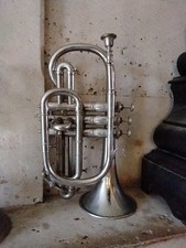 Ancien Cornet à Pistons COUESNON & Cie Année 1900 Fournisseurs Armée Trompette