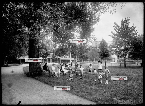 Plaque verre photo - , ancienne