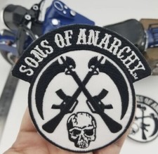 PATCH ECUSSON BIKER FAUCHEUSE SONS OF ANARCHY TETE DE MORT  BIKER THERMOCOLLANT