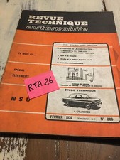 Revue Technique Automobile NSU 4 cylindres 1000 1200 TYP110 RTA ETAI édition 70